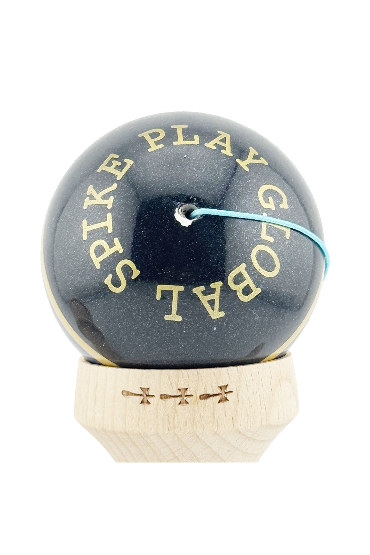 Kendama X Royal Spike Originala, Model V3 Inel Navy, Profesionala, Cupe Mari King Size, Super Sticky, Gaura in Baza, Rulment, Ata 55cm