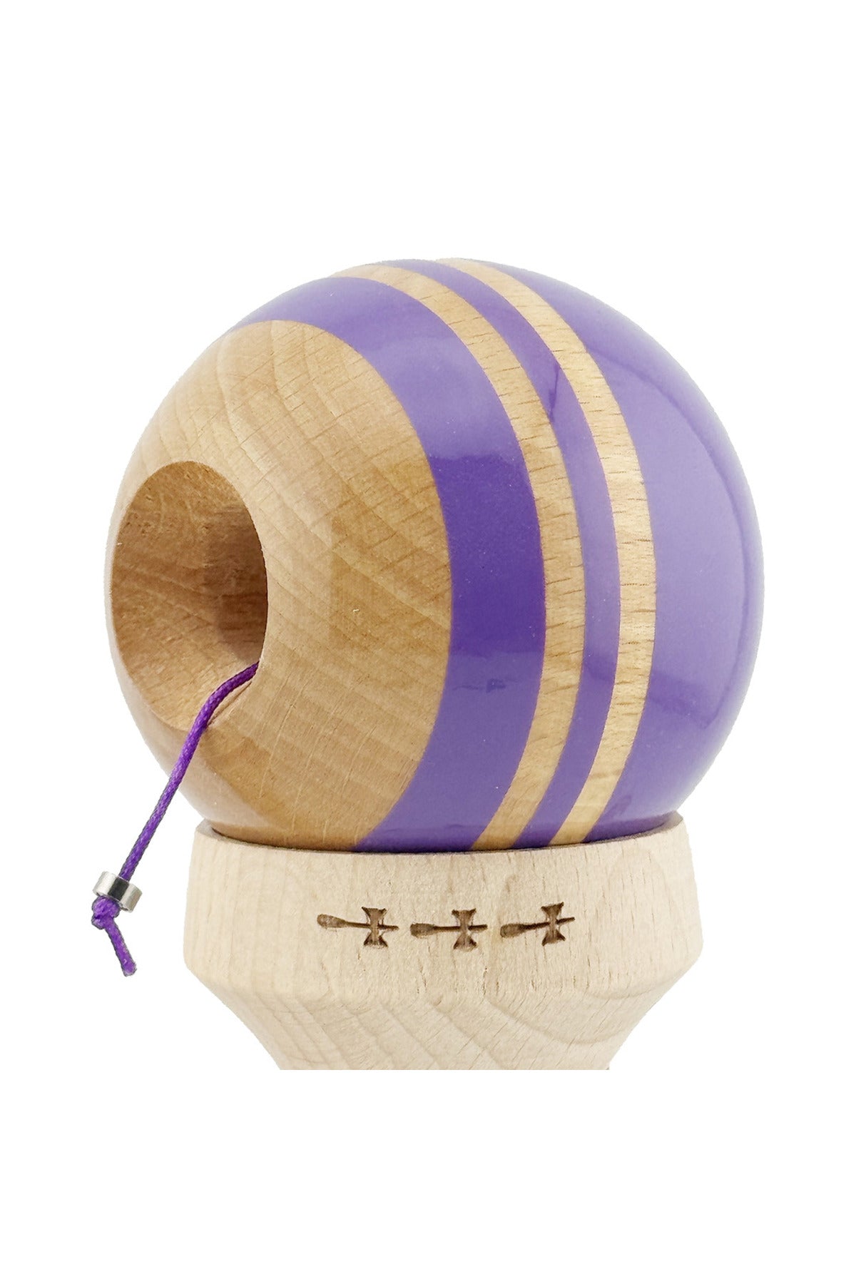 Kendama X Rainbow Originala, Model V3 Indigo, Profesionala, Cupe Mari King Size, Super Sticky, Gaura in Baza, Rulment, Ata 55cm