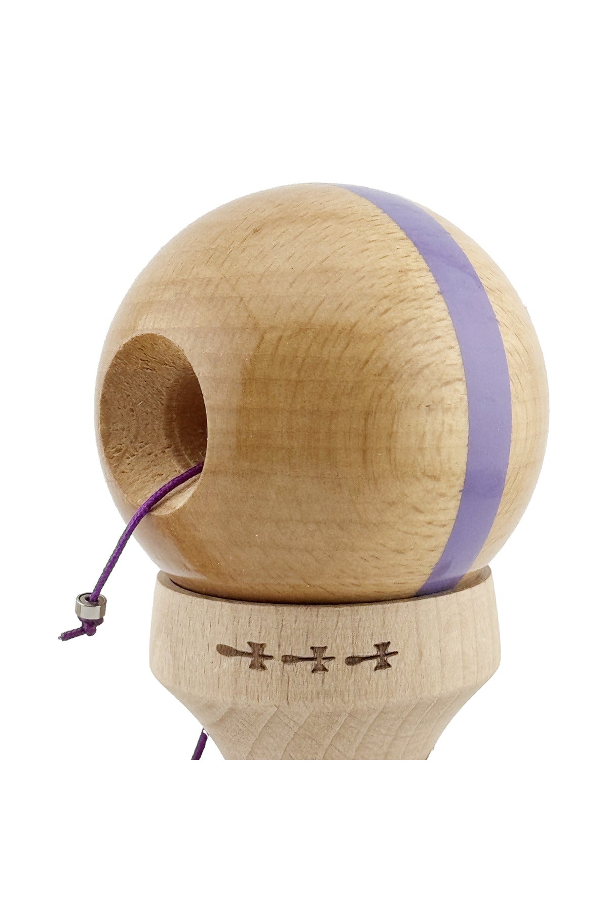 Kendama X Originala, Model V3 Mov, Linie, Profesionala, Cupe Mari King Size, Super Sticky, Gaura in Baza, Rulment, Ata 55cm