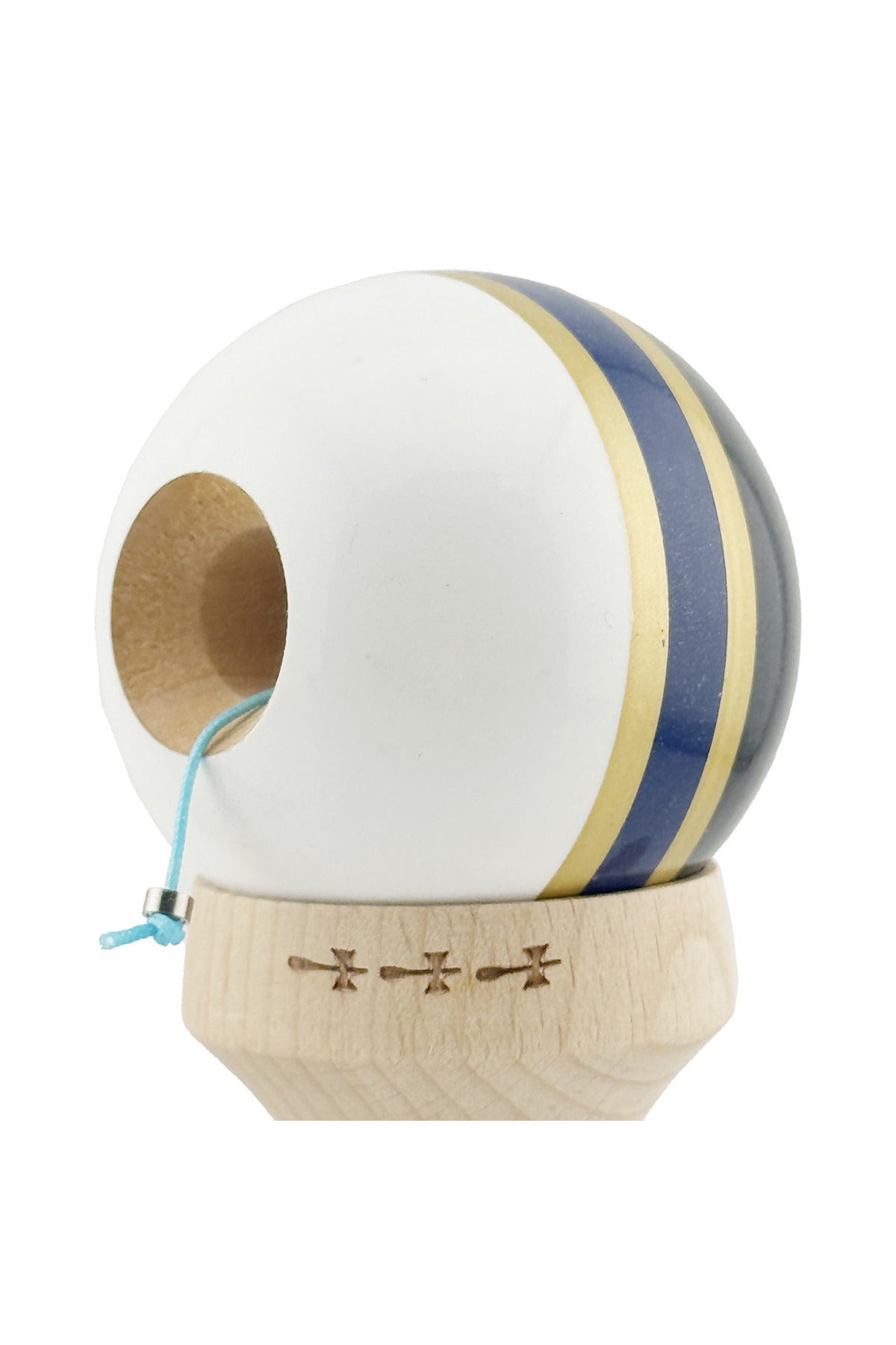 Kendama X Royal Spike Originala, Model V3 Inel Navy, Profesionala, Cupe Mari King Size, Super Sticky, Gaura in Baza, Rulment, Ata 55cm