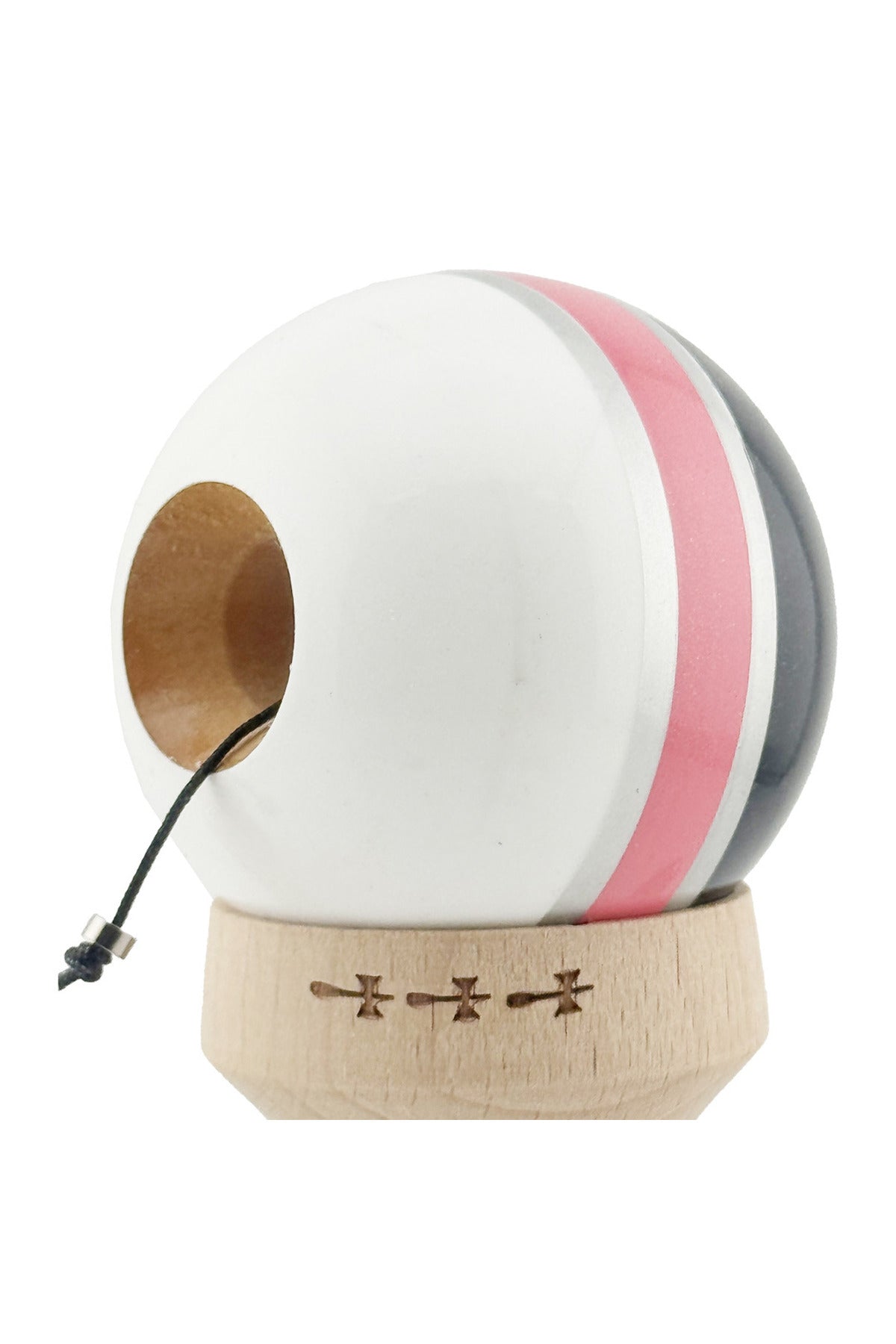 Kendama X Royal Spike Originala, Model V3 Inel Roz, Profesionala, Cupe Mari King Size, Super Sticky, Gaura in Baza, Rulment, Ata 55cm