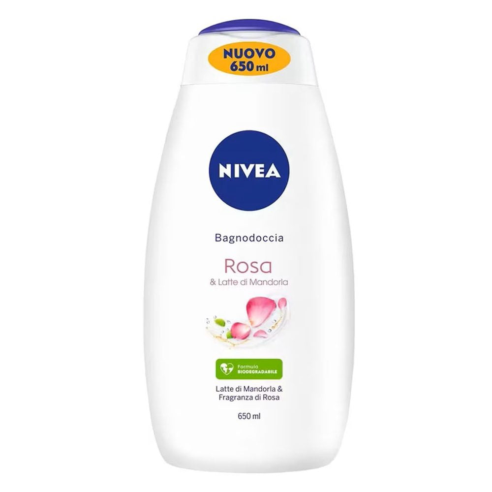 Nivea Spumant de Baie, Relaxare cu Aroma de Trandafiri, Formula Hidratanta, 650 ml