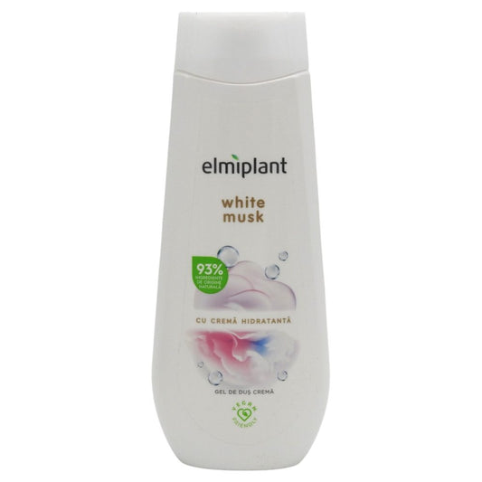 Elmiplant Gel De Dus Cu Crema Hidratanta, Parfum White Musk, Textura Cremoasa Pentru Hidratare Intensa, 400 ml