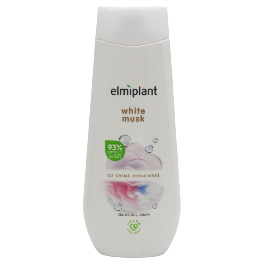 Elmiplant Gel De Dus Cu Crema Hidratanta, Parfum White Musk, Textura Cremoasa Pentru Hidratare Intensa, 400 ml
