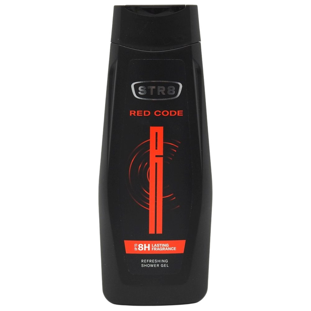 Gel de Dus STR8 Red Code, Revitalizant pentru Barbati, Note Aromatice si Proaspete, Flacon 400 ml
