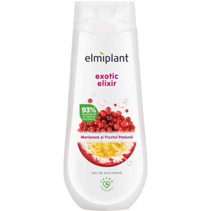 Elmiplant Gel de Dus Crema Exotic Elixir, Textura Hidratanta pentru Piele Catifelata, Formula Hranitoare, 750 ml