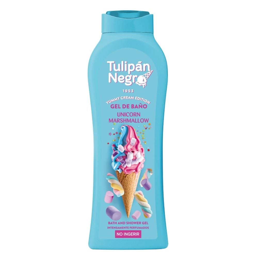 Tulipan Negro, Gel de Dus, Aroma Unicorn Marshmallow, Formula Hidratanta, Textura Cremoasa, 650 ml