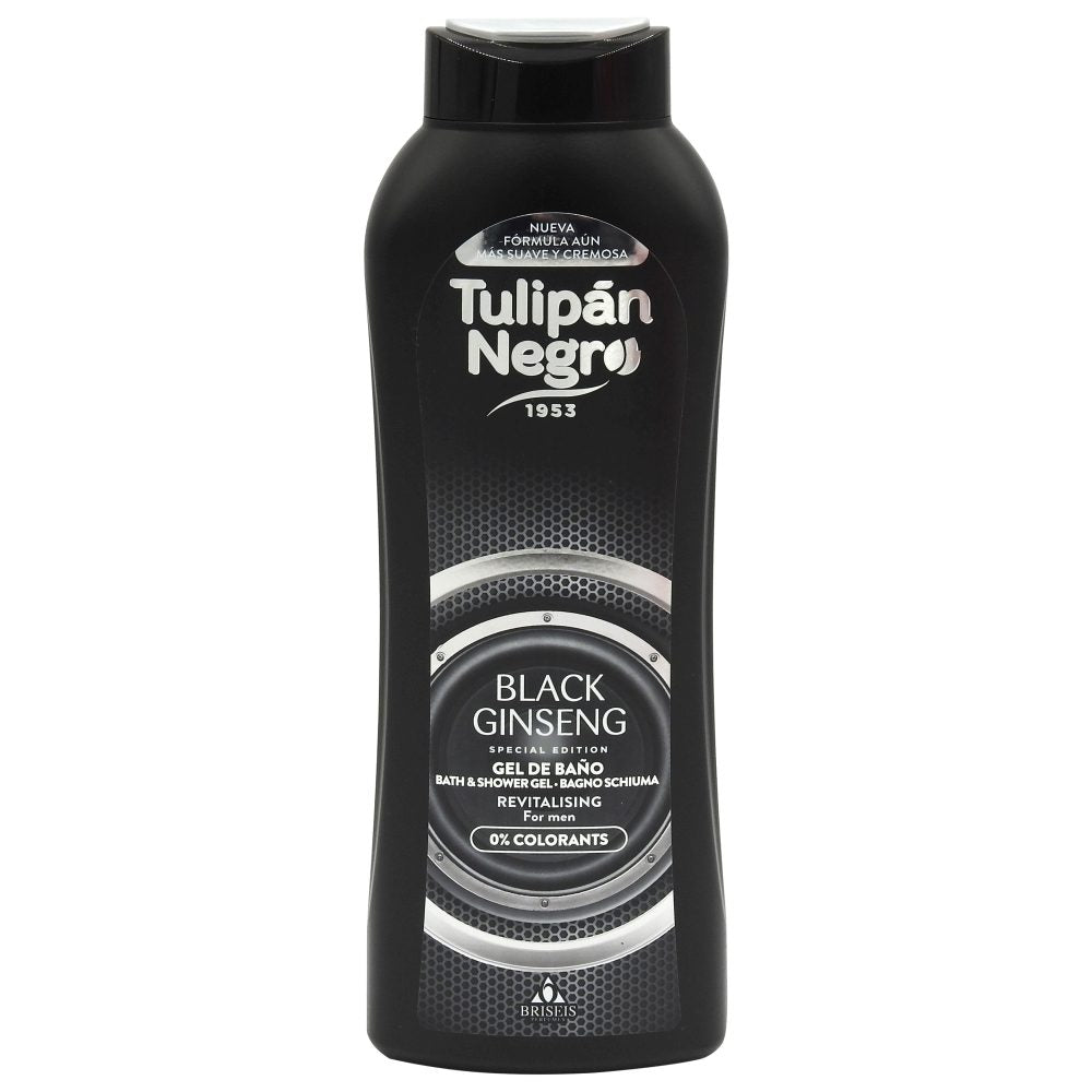 Gel de Dus Tulipan Negro, Extract Ginseng Negru, Revigorant si Energizant, Recipient cu Dozator, 650 ml