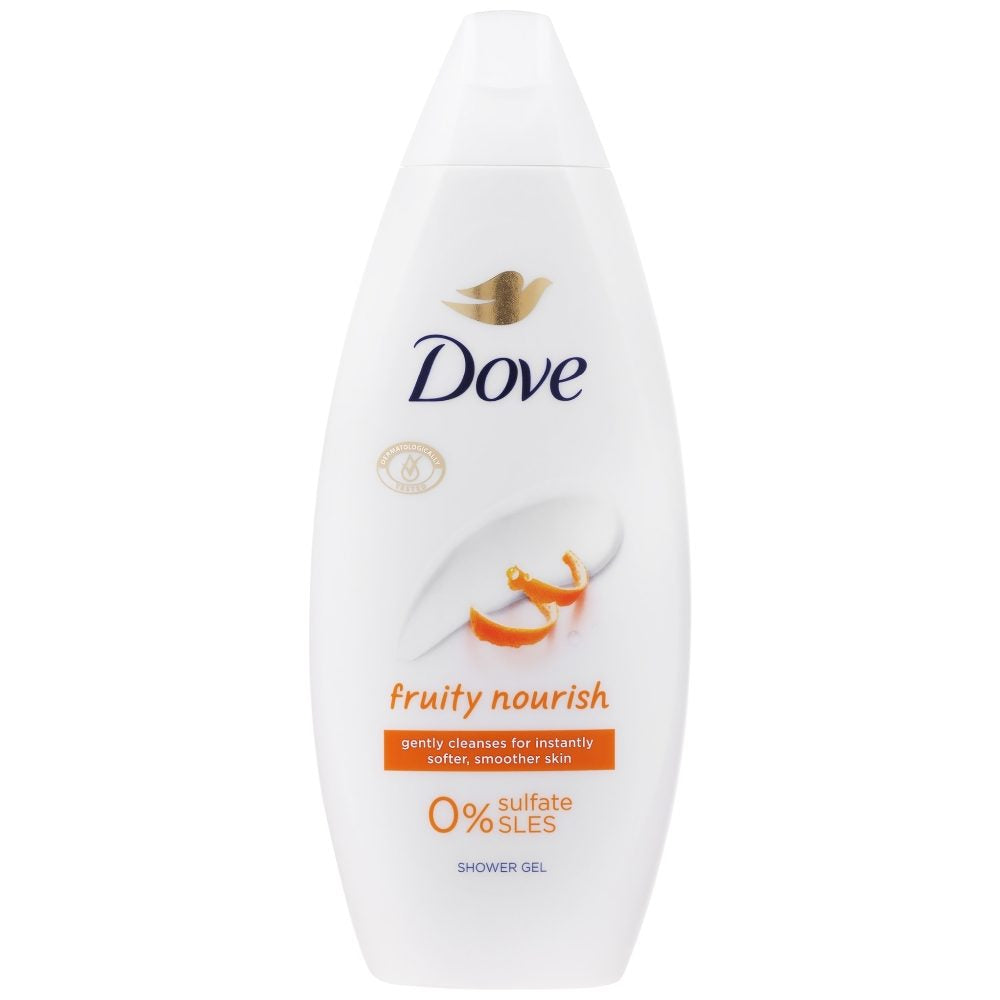 Dove Gel de Dus Nutritiv, Aroma Fructata Fruity Nourish, Hidratare Intensa, 250 ml