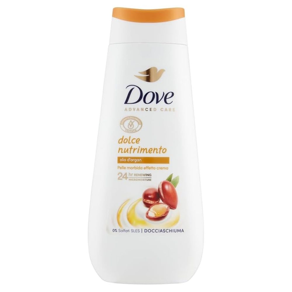 Gel de Dus Dove Advanced Care Dolce Nutrimento, Formula Hidratanta cu Ulei de Argan, 225 ml