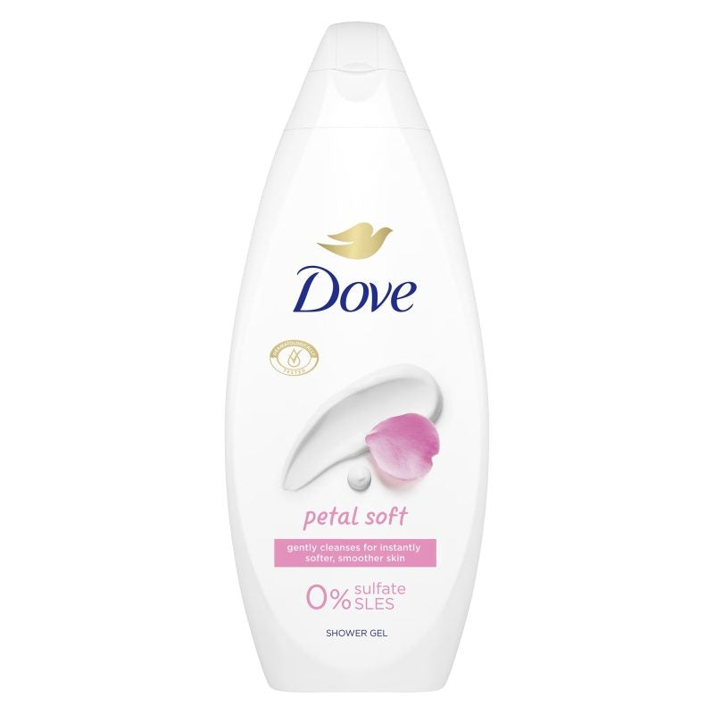 Gel de Duș Dove Petal Soft, Hidratare Intensă cu NutriumMoisture, Formulă Delicată cu Extract de Flori, 720 ml