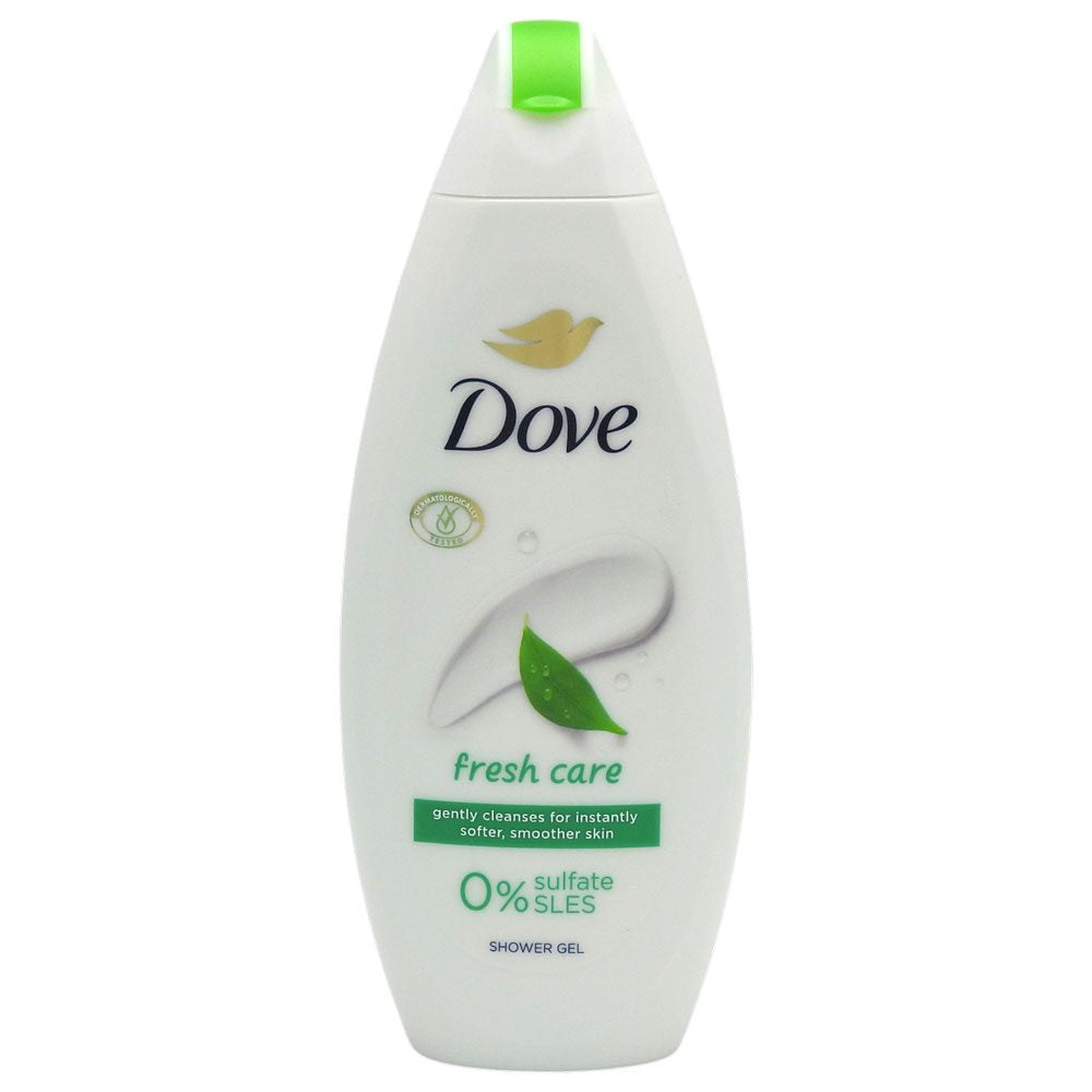 Gel de Dus Dove Go Fresh, Parfum de Castravete si Ceai Verde, Formula Hidratanta, 250 ml