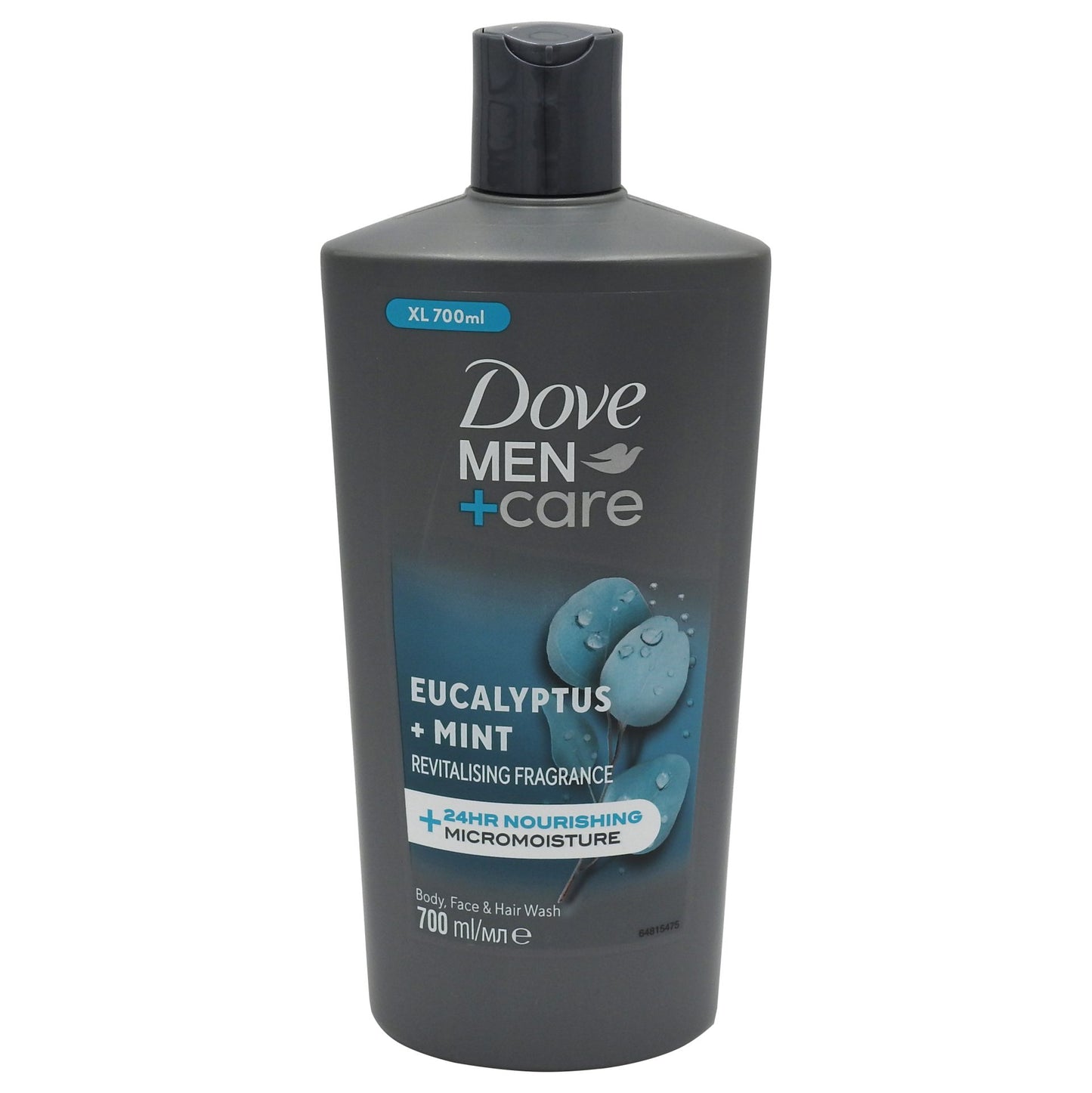 Dove Men+Care Gel de Duș Revigorant, Eucalyptus + Cedar, Extract de Mentă, Formulă Hidratantă, 700 ml