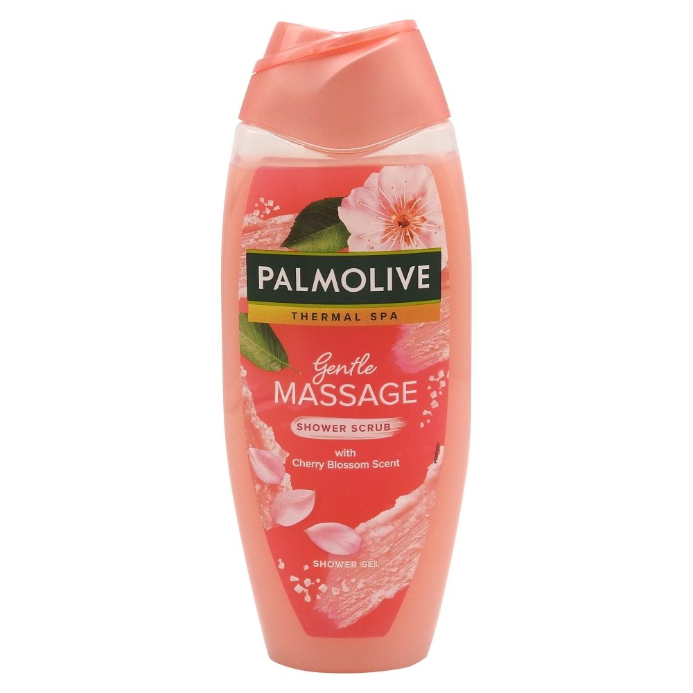 Gel de Dus Palmolive Gentle Massage, Gel cu Efect de Exfoliere, Micro-Particule de Sare din Marea Moarta, Extract de Aloe Vera, 500 ml