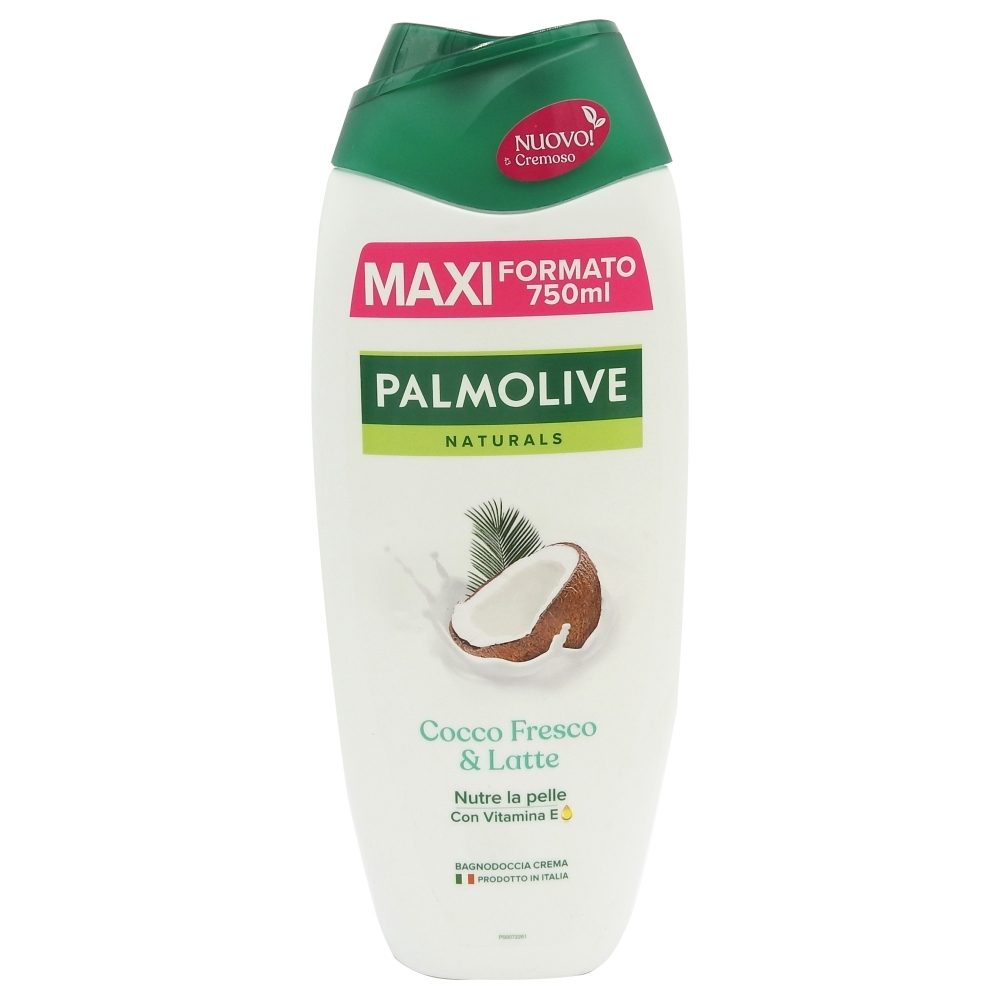 Palmolive Naturals, Gel de Duș Hidratant, Extract de Cocos și Lapte Hidratant, Textură Cremoasă, 750 ml