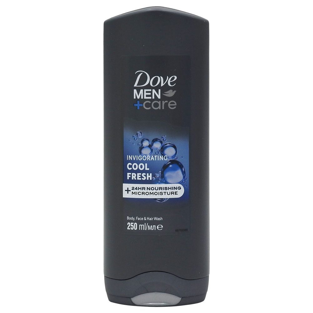 Dove Men+Care Gel de Duș, Men Cool Fresh, Hidratare Intensă, Corp și Față, 250 ml