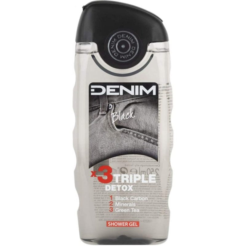 Denim Black, Gel de Dus Barbati, Revigorant, Flacon 250 ml