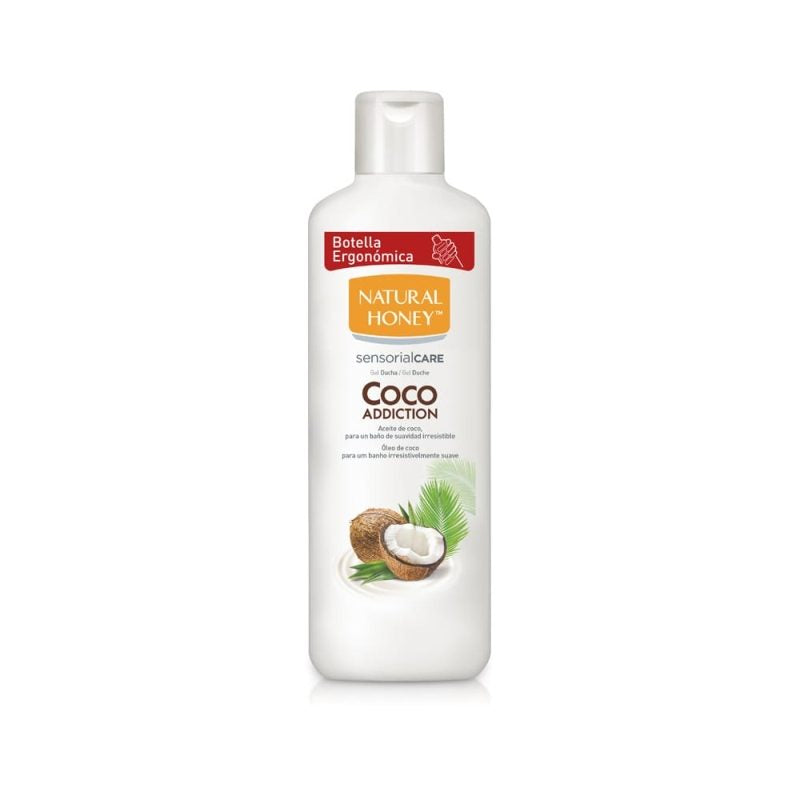 Gel de Duș Natural Honey, Hidratant cu Ulei de Cocos, Formulă Nutritivă, 650 ml