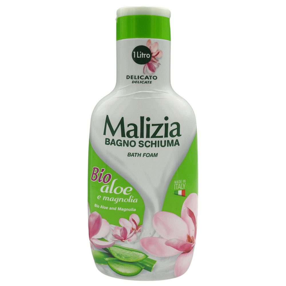 Malizia Spumant de Baie Hidratant, Formula cu Aloe Vera si Magnolia, Gel de Dus, Recipient 1 L