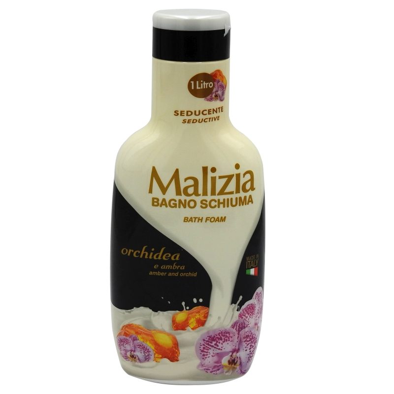 Spumant de Baie Malizia, Formula Hidratanta cu Ulei de Argan si Orhidee, Testat Dermatologic, 1 L