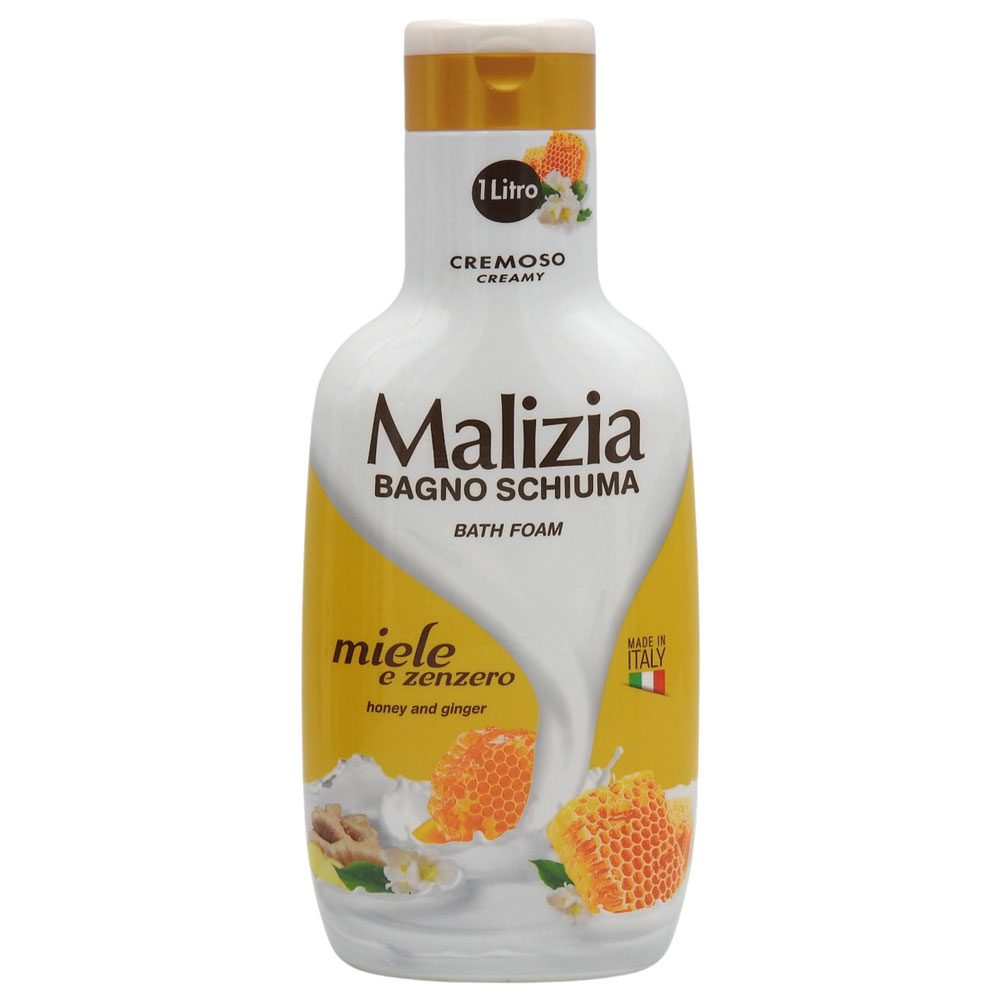 Spumant de Baie Malizia, Formula Hidratanta cu Miere si Ghimbir, Recipient din Plastic, 1 L