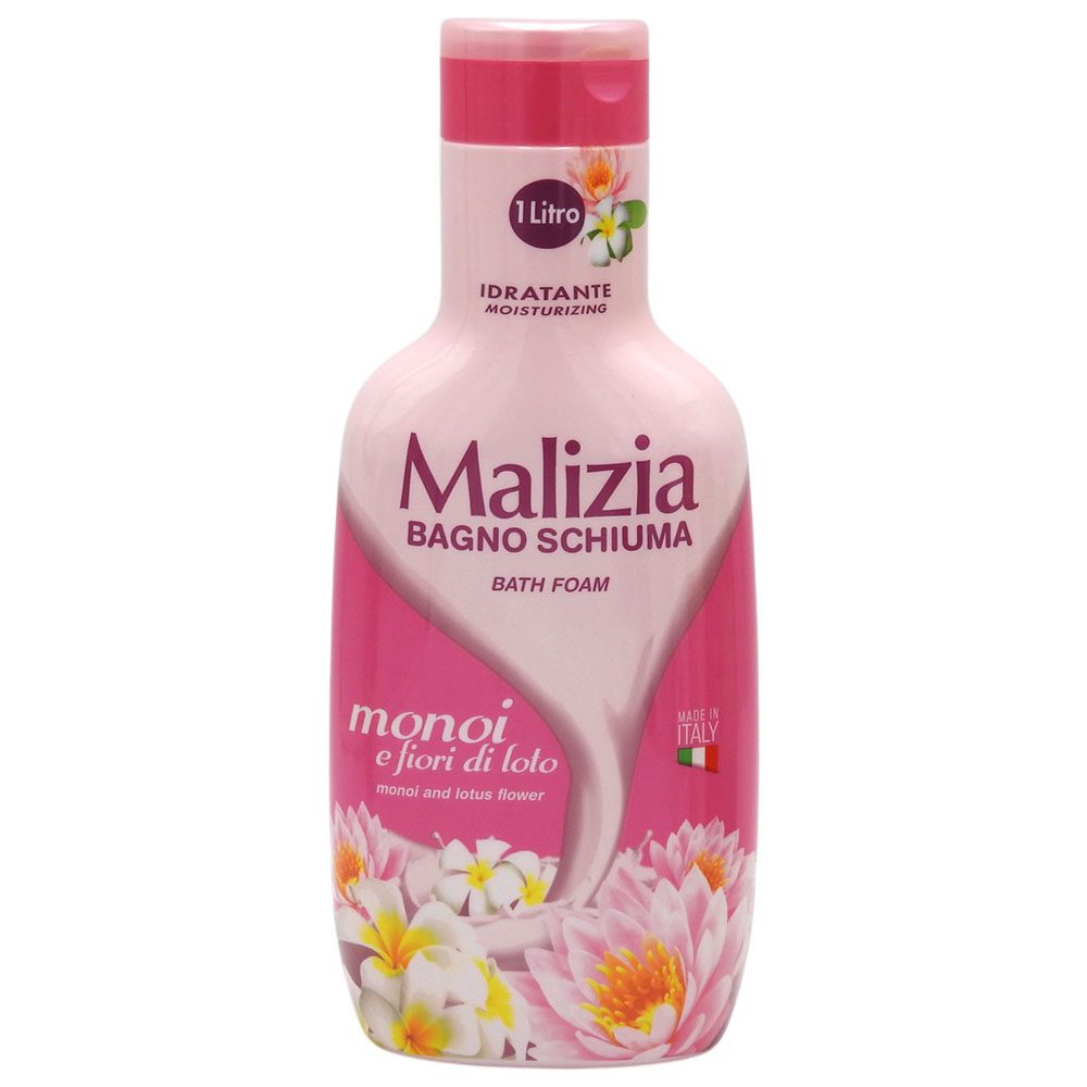 Malizia Spumant de Baie Hidratant, Parfum de Flori de Lotus, Textură Cremă, Recipient 1 L