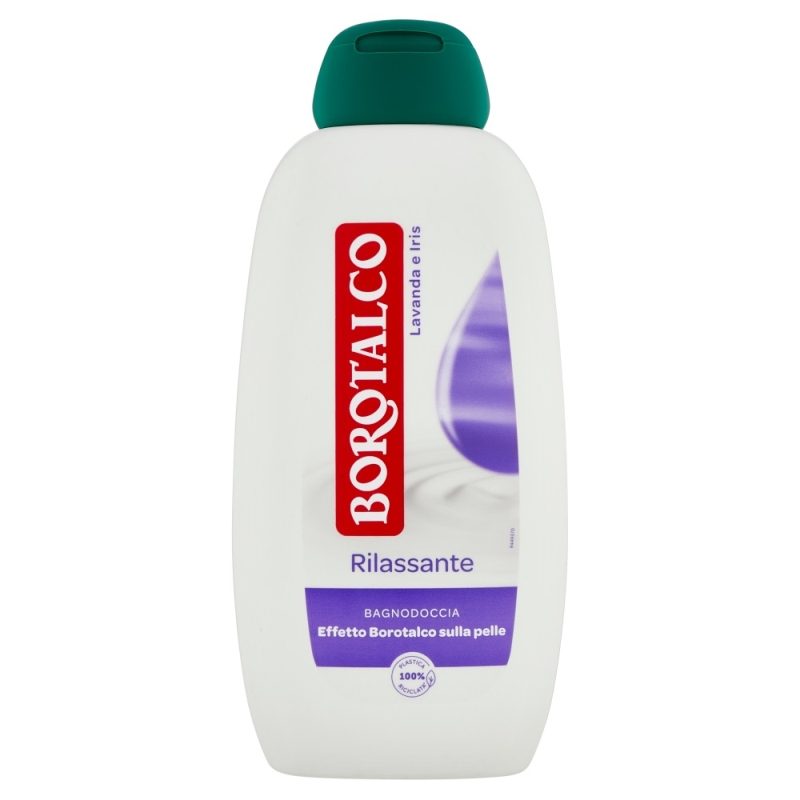 Gel de Dus Borotalco Rilassante, Formula Hidratanta cu Parfum de Lavanda si Iris, 600 ml