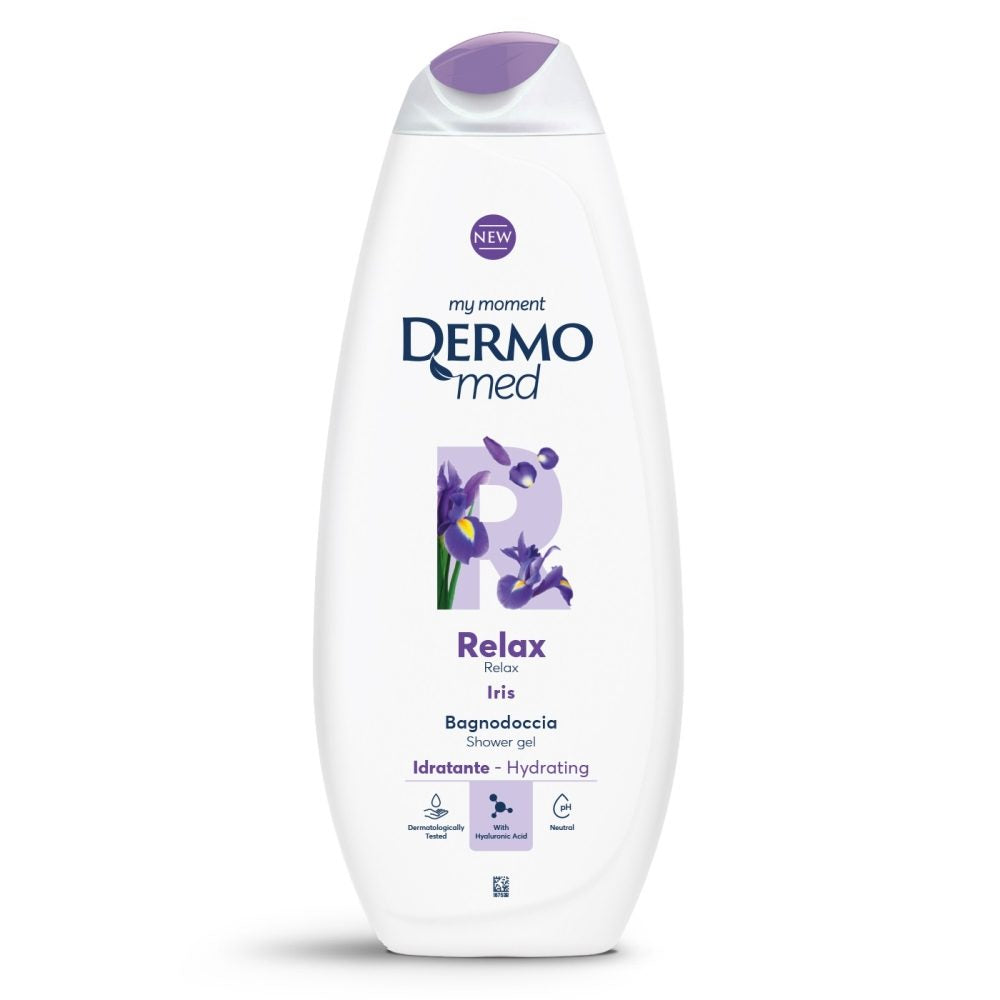 Gel de Dus Dermomed, Extract de Iris, Formula Hidratanta, pH 5.5, 650 ml