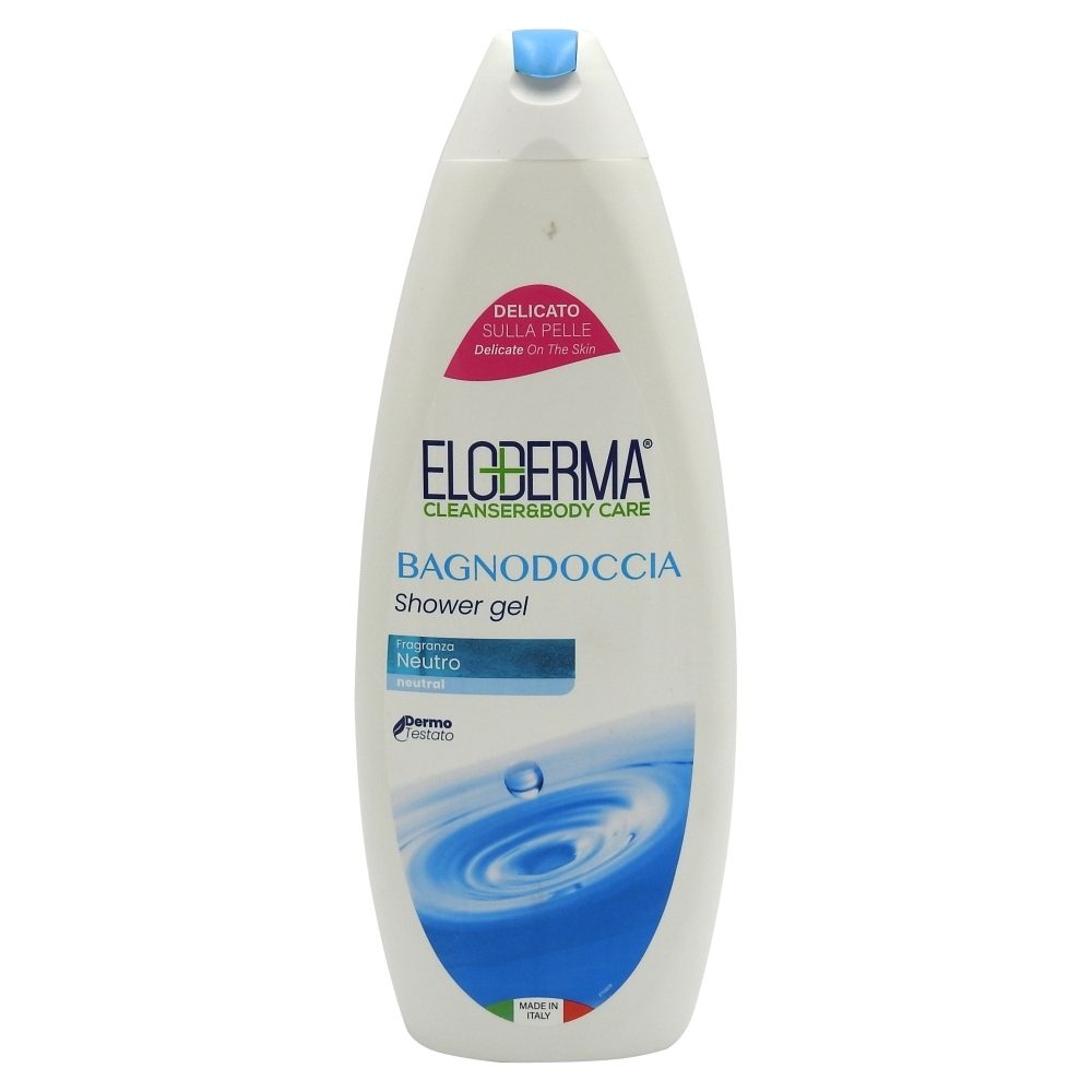 Eloderma Gel de Dus Neutru, Formula Delicata de Curatare, pH Echilibrat, Rezerva 600 ml
