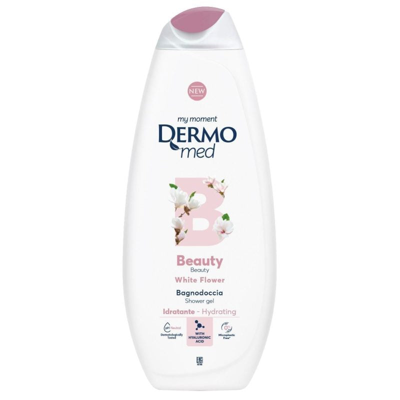 Gel de Dus Dermomed, Beauty White Flower, Hidratant, Cu Extract de Flori Albe, 650 ml
