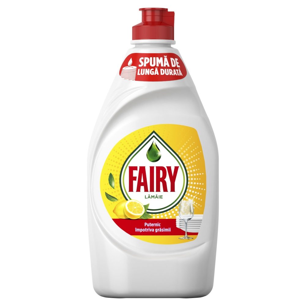 Fairy Detergent Lichid, Albătoare, Aroma Lamaie, 450 ml