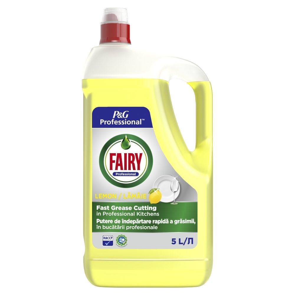 Fairy Detergent Lichid Pentru Vase, Formula Concentrata Cu Miros De Lamaie, Bidon Reciclabil, 5 L