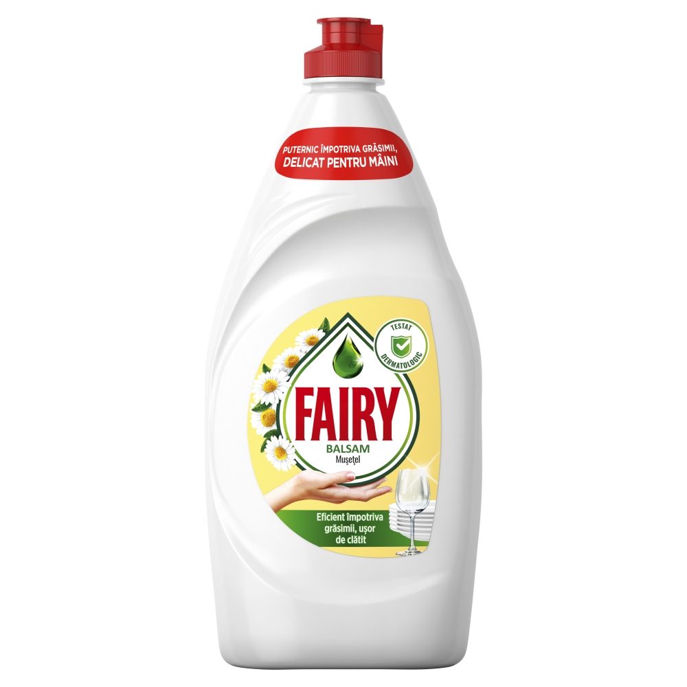Detergent Vase Lichid Fairy, Putere Mare de Degresare, Extract de Musetel, 750 ml