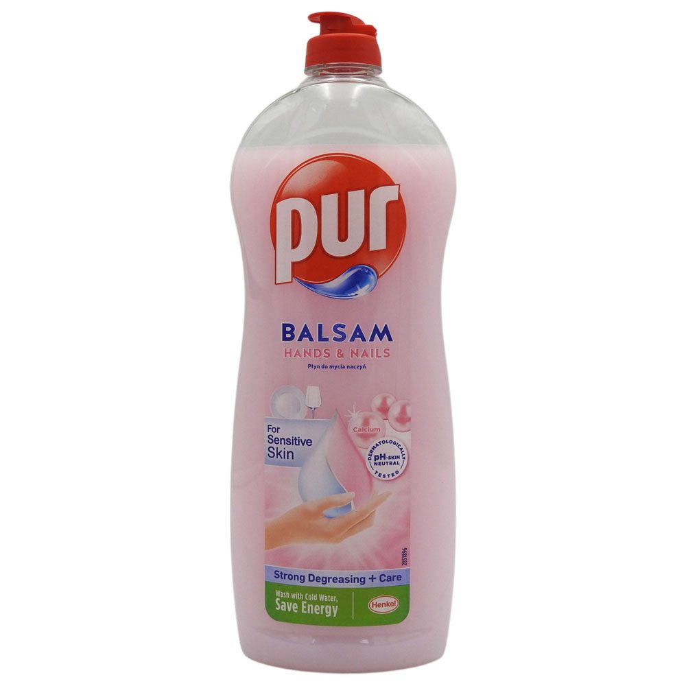 Pur Detergent Lichid Pentru Vase, Protectie Hands & Nails Cu Vitamine, Formula Degresanta, Flacon 750 ml