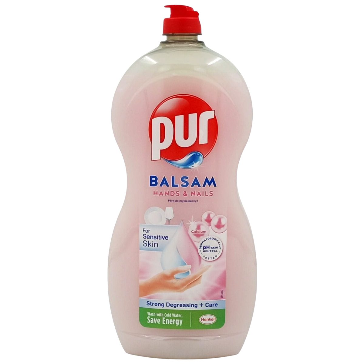 Pur Detergent Lichid Pentru Vase, Protectie Hands And Nails Cu Calciu, Formula Degresanta, 1.2 L