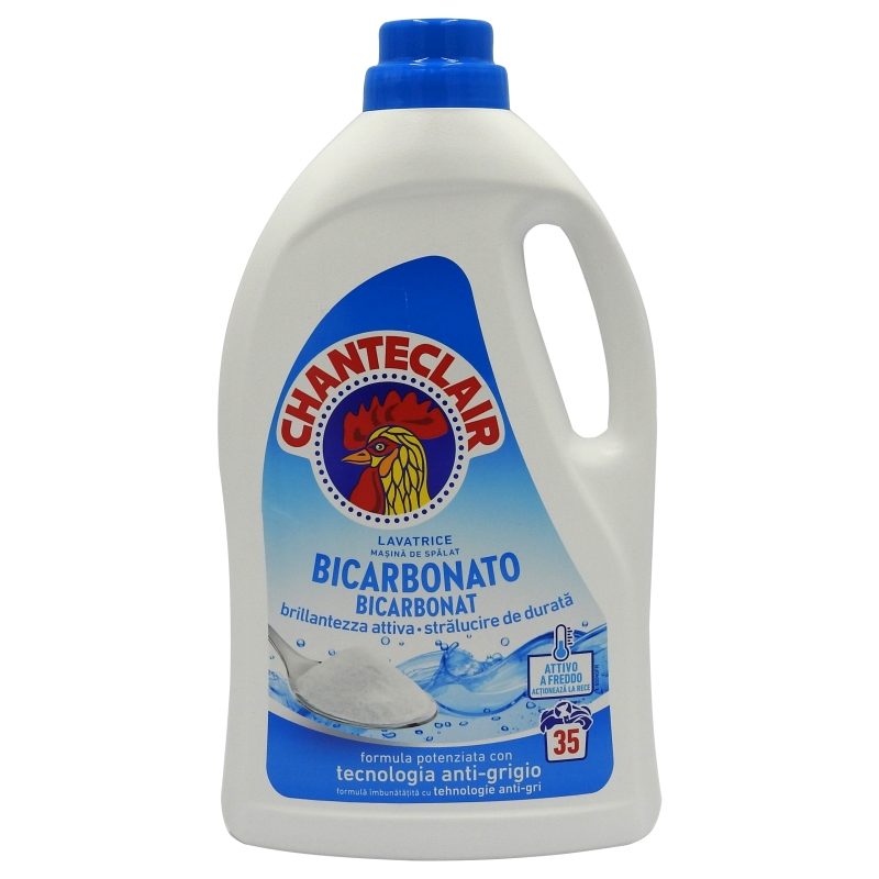 Detergent Lichid pentru Rufe Chante Clair, Formula cu Bicarbonat, Igienizant, Eficient la Temperaturi Joase, 35 Spalari, 1.575 L