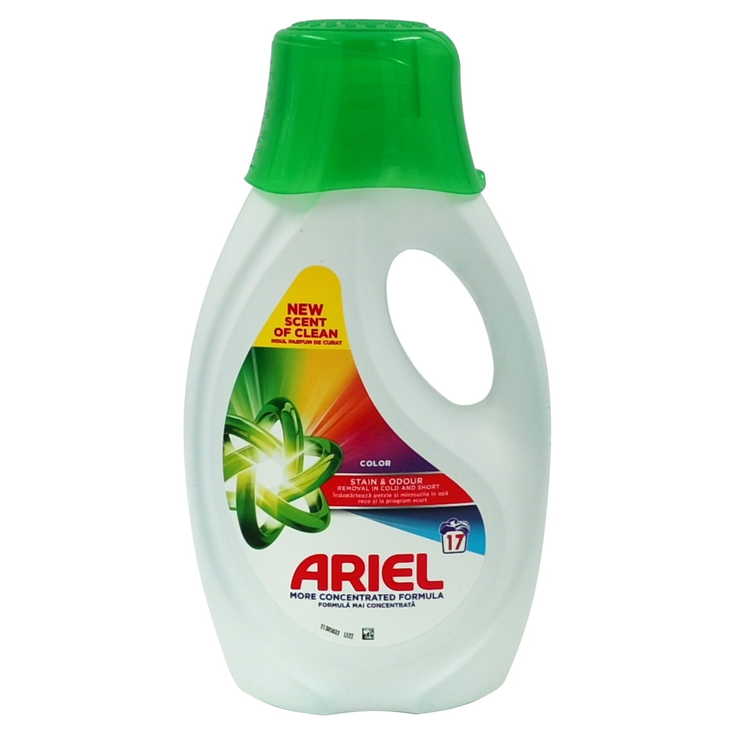 Ariel Color, Detergent Lichid Pentru Rufe Colorate, Curatare Rapida, 17 Spalari, 765 ml