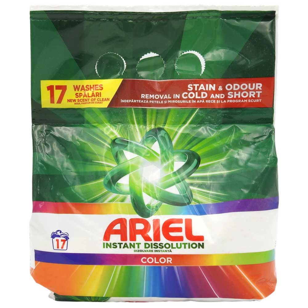 Ariel, Detergent de Rufe Automat, Tehnologie Color Reveal, Pudra, 1.105 kg, 17 Spalari