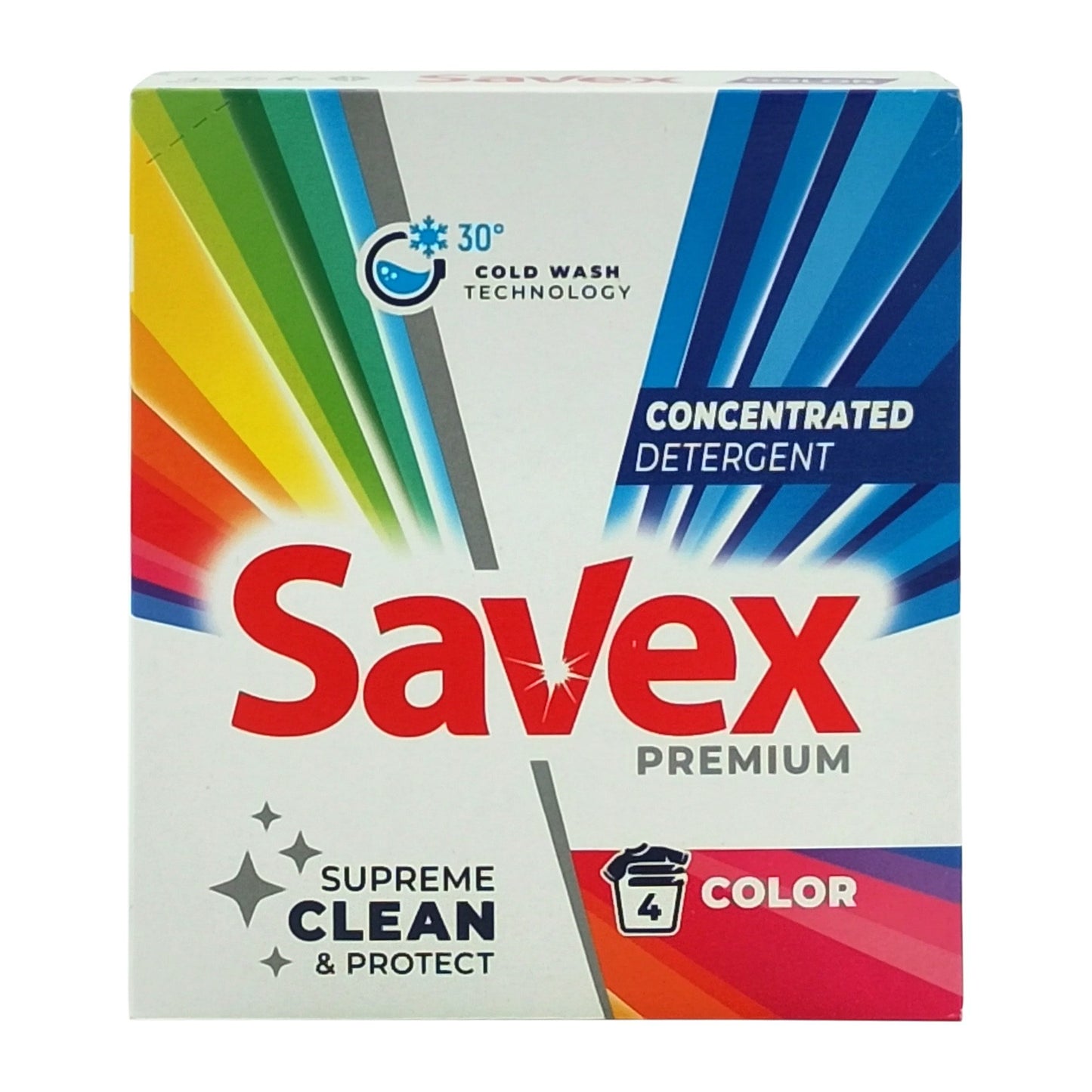 Savex Detergent Pudră pentru Rufe Colorate, Curățare Automată, 320 g, 4 Spălări