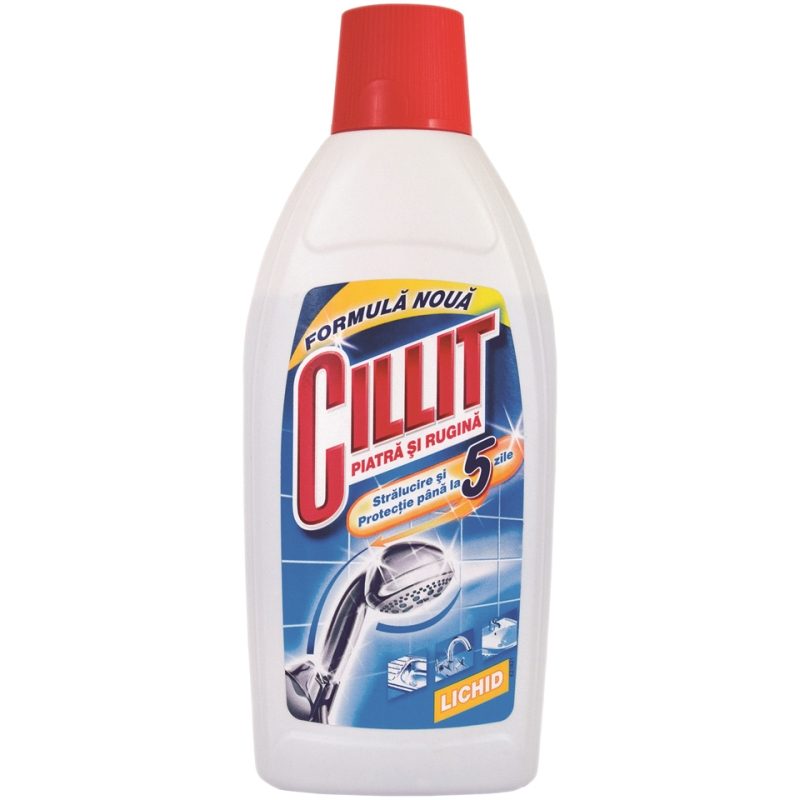 Solutie Curatare Cillit Bang, Indepartare Piatra si Rugina, Detergent Universal Baie si Bucatarie, Lichid, 450 ml