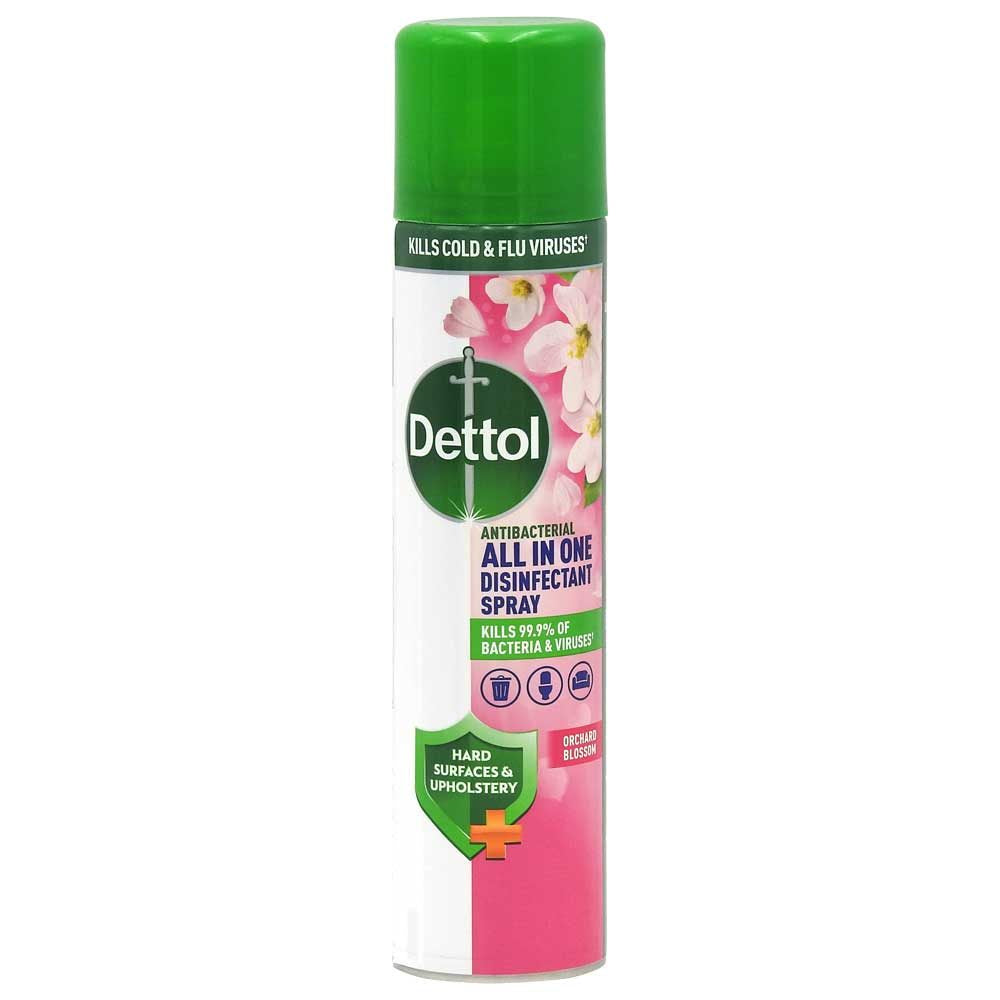 Dettol Spray Dezinfectant Multisuprafețe, Curățare Și Igienizare Fără Clor, Parfum Orchard Blossom, 300 ml