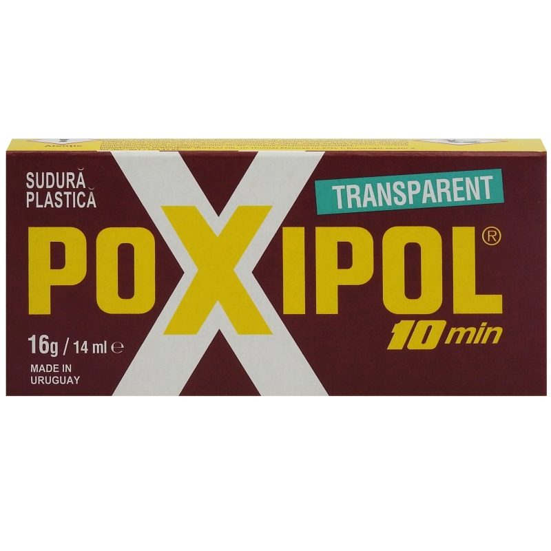Adeziv Epoxidic Poxipol, Solutie Lipit Universala de Inalta Rezistenta, Transparent, 14 ml