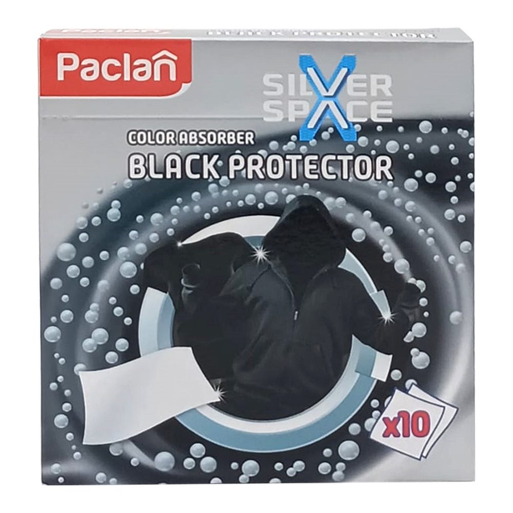 Paclan Servetele Captatoare de Culoare, Protectie Rufe Negre, Tehnologie Black Protector, 10 Bucati