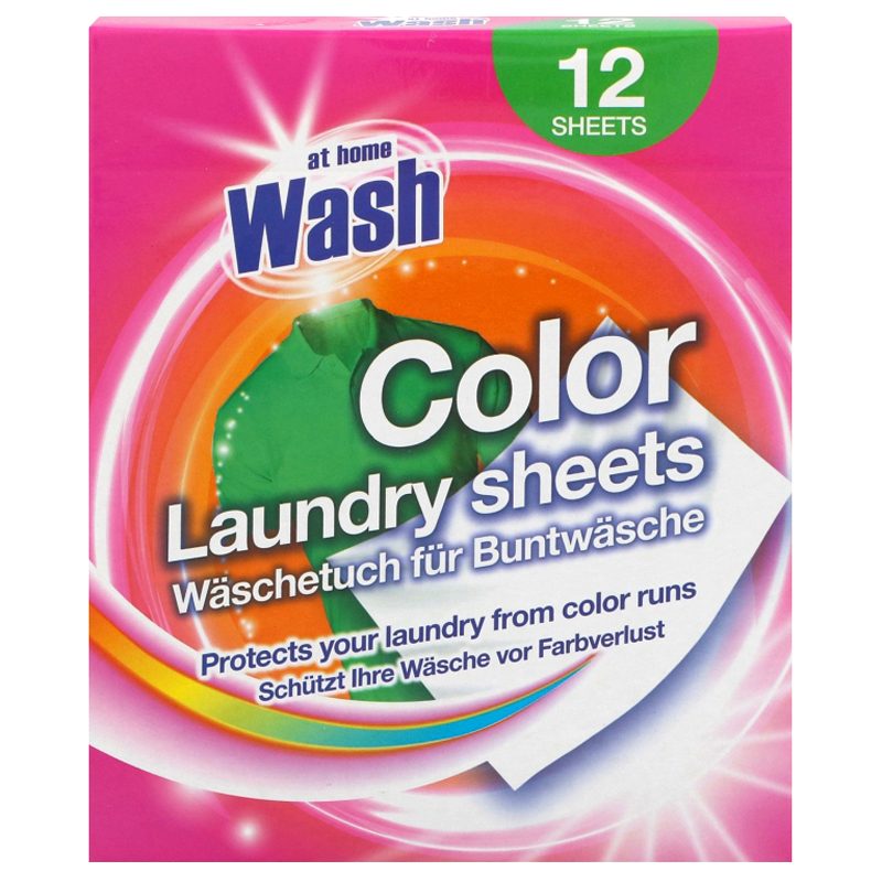 At Home Wash, Șervețele Captatoare de Culoare și Murdărie pentru Rufe, Protecție Transfer Culori, 16 Bucăți