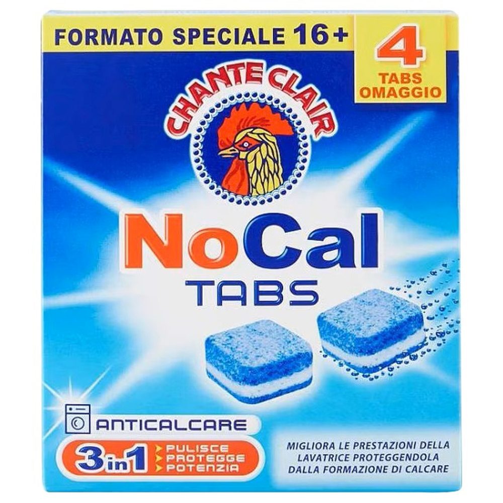 Chante Clair Tablete Anticalcar Pentru Masina De Spalat Rufe, Formula Ultra Activa, Actiune Protectoare, 16 Bucati, 4 Pachete