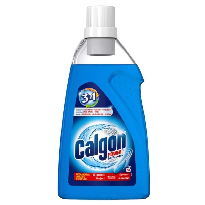 Gel Anticalcar Calgon Power, Protecție Mașină De Spălat, Formulă Igienizantă, Curățare Și Întreținere, 1.5 L