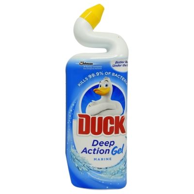Gel Igienizant Toaleta Duck Deep Action Gel, Curatare Eficienta Sub Marginea Vasului, Parfum Marine, 750 ml