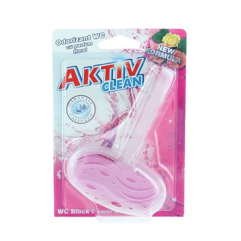 Odorizant WC Aktiv, Curățare și Igienizare Proaspătă, Tablete Odorizante cu Parfum de Flori, Flower Essence, 40 g