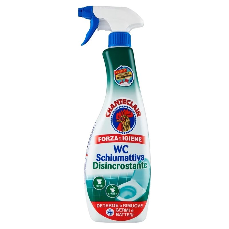 Chante Clair Spuma WC Dezincrustanta, Spray Curatare Toaleta cu Actiune Rapida, Igienizant Eficient impotriva Calcarului, 625 ml