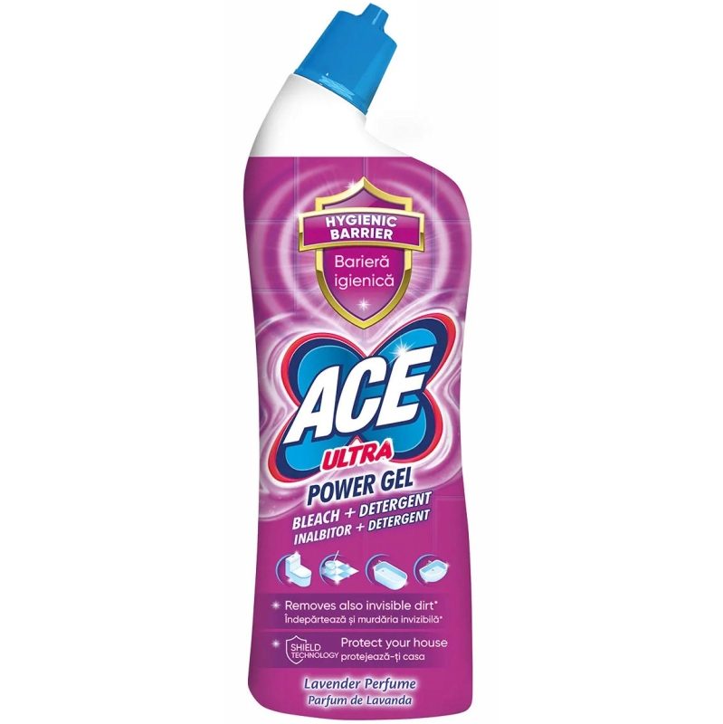 Ace Power Gel Dezinfectant Pentru Toaleta, Formula Eficienta Impotriva Calcarului, Fresh, 750 ml
